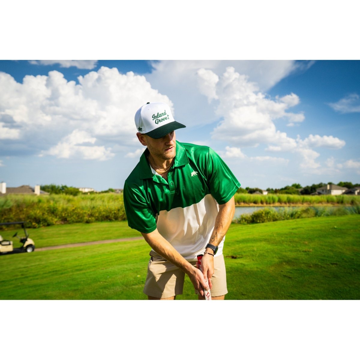 Inland Grove Signature Polo Forest Green (Slim Fit) - Inland Grove