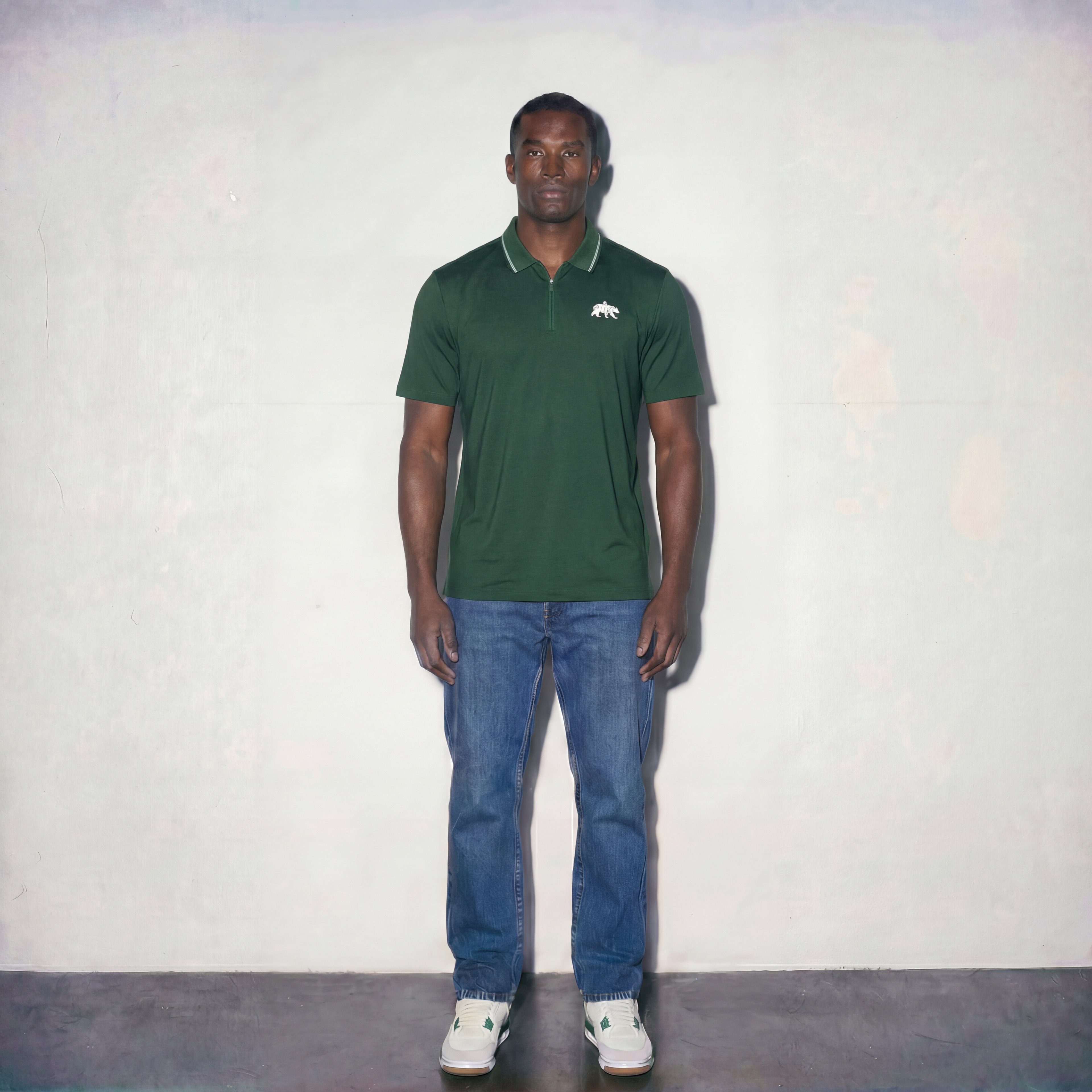 ATHLETE ZIP POLO