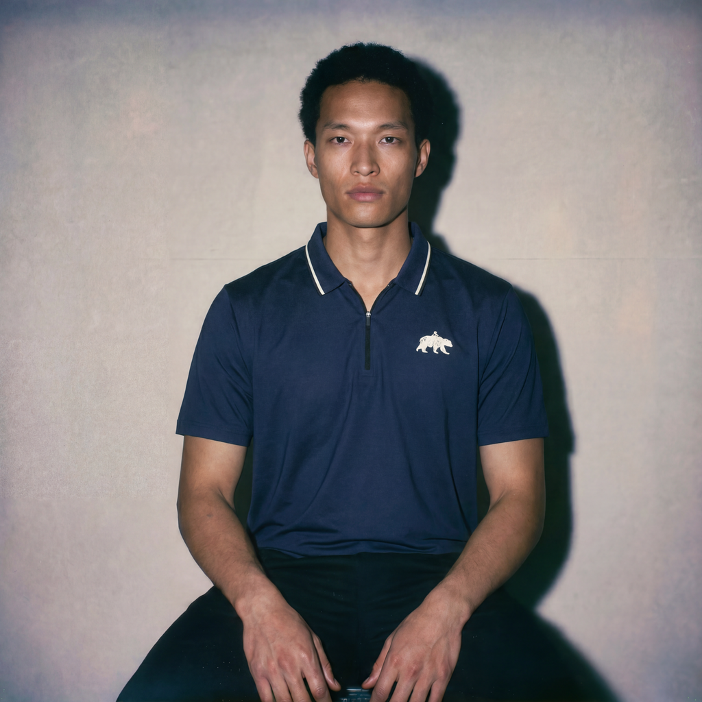 ATHLETE ZIP POLO