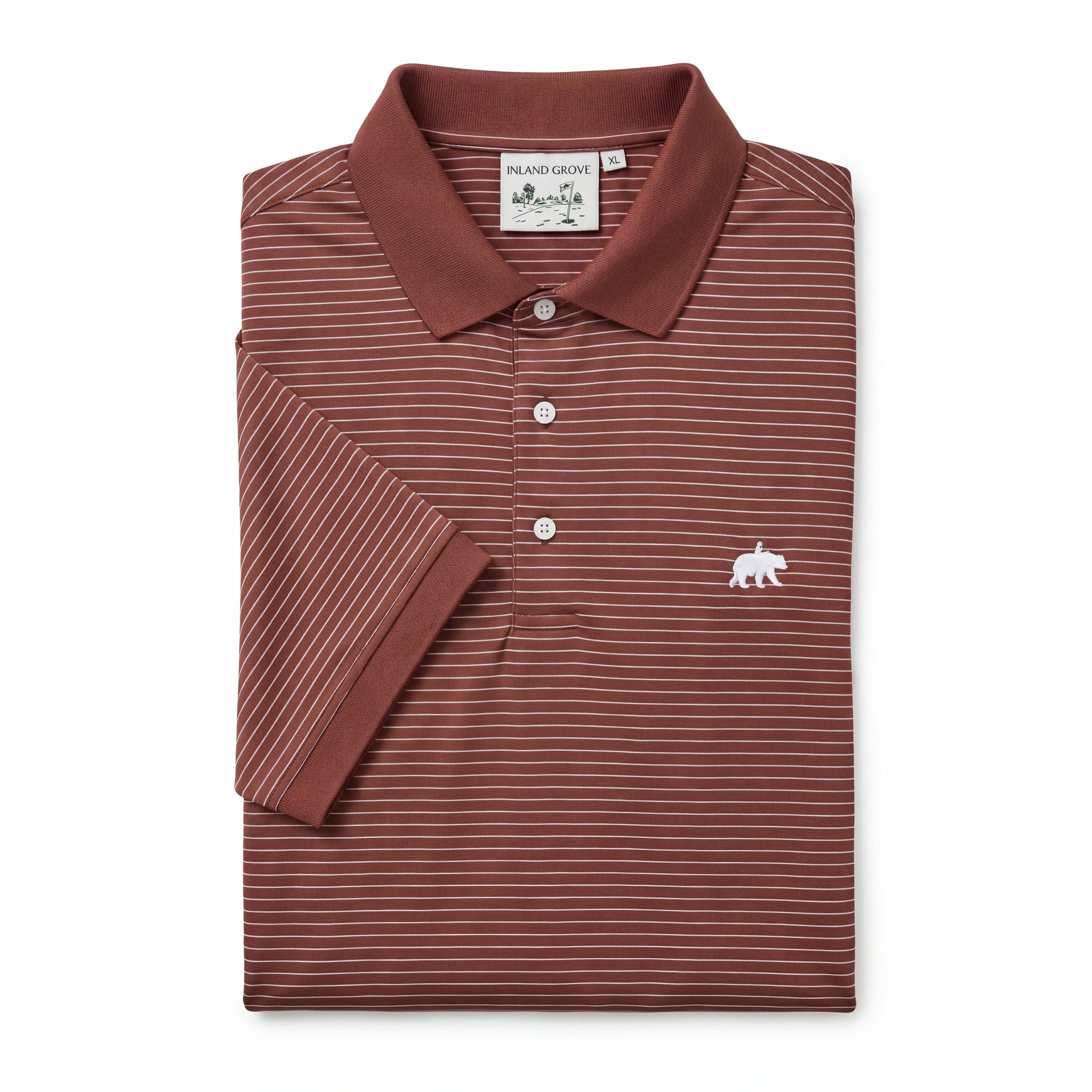 GOLD RIDGES BUTTON POLO