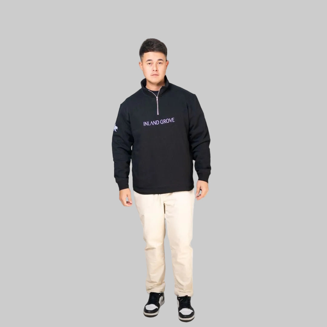 Inland Grove Black Quarter Zips - Inland Grove