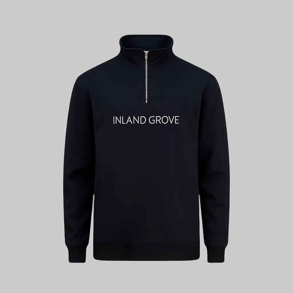 Inland Grove Black Quarter Zips - Inland Grove
