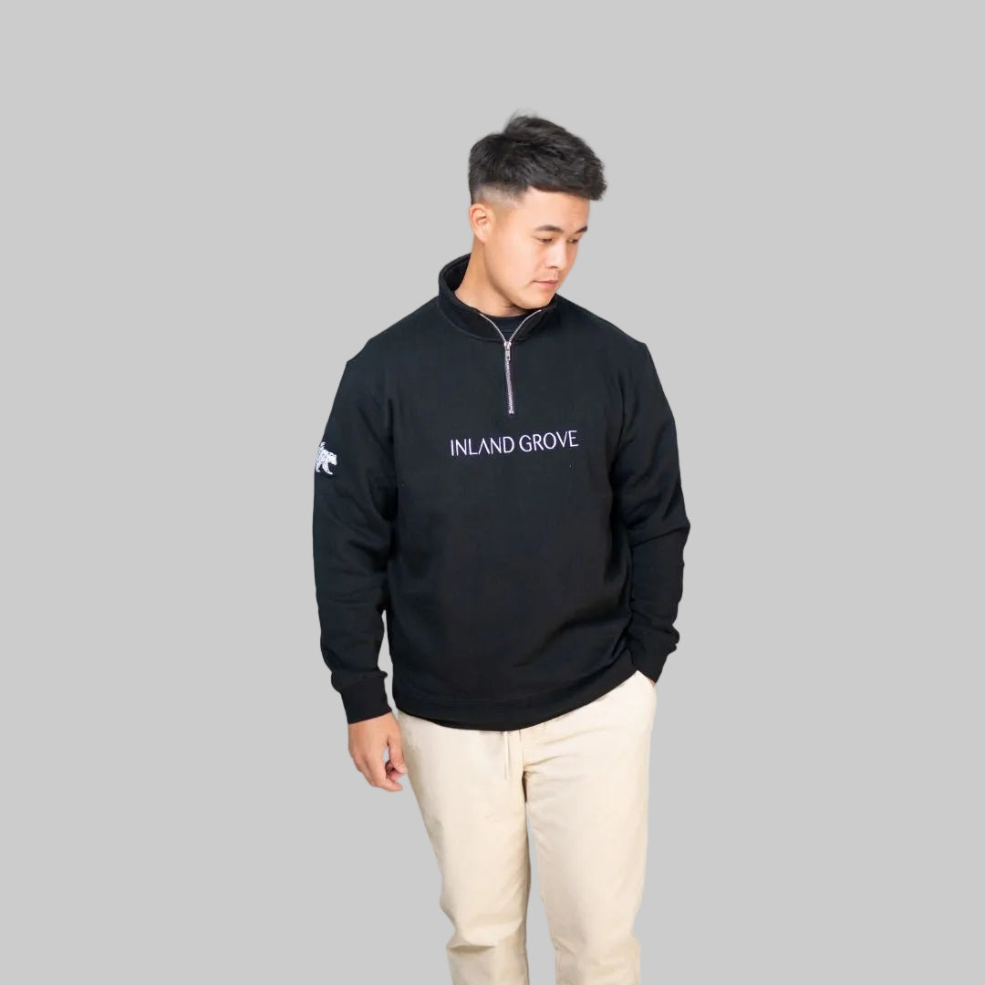Inland Grove Black Quarter Zips - Inland Grove